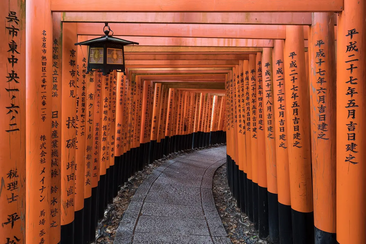 The torii path at Fushimi Inari