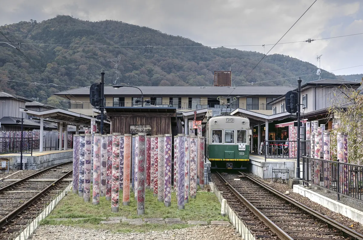 Arashiyama Station of the Randen tram