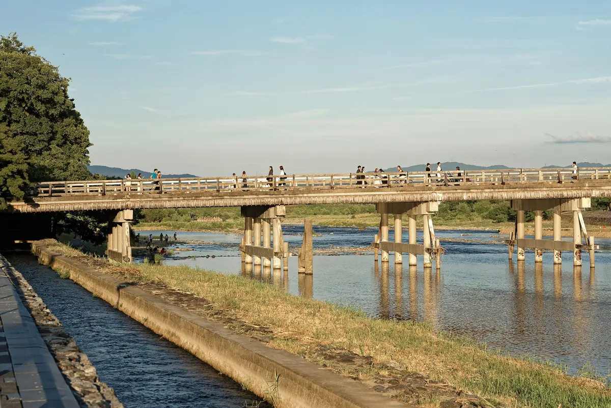 Togetsukyō Bridge on a sunny day